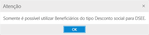Tipo Beneficiário DSEE